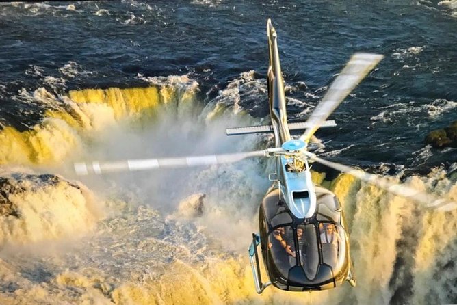 Panoramic Helicopter Flight Over Iguassu Falls - Pilot Commentary and Key Sights