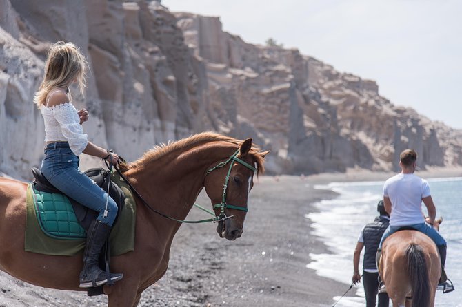 Santorini Horse Riding to Black Sandy Beach - Customer Reviews and Feedback