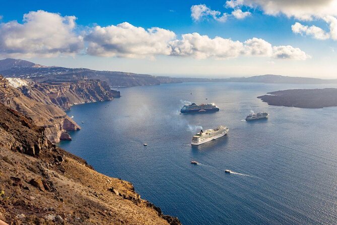 Semi-Private Luxury | Santorini Catamaran Cruise With BBQ on Board and Drinks - Pickup and Accessibility