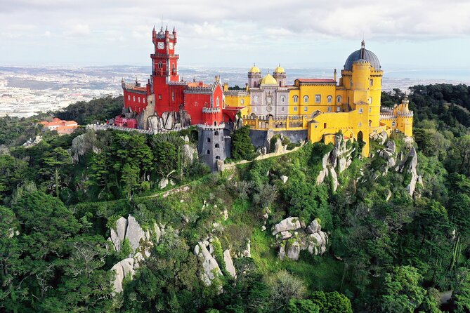 Guided Tour to Sintra, Pena, Regaleira, Cabo Da Roca and Cascais - Visiting Pena Palace