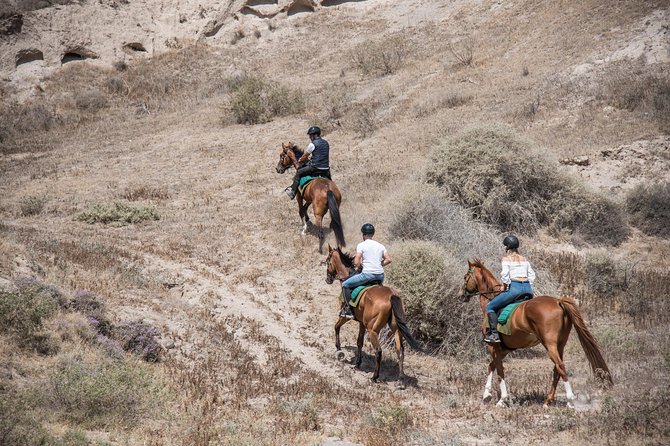 Santorini Horse Riding to Black Sandy Beach - Exploring Santorinis Caldera Beach