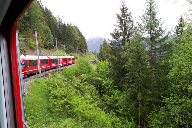 Bernina Red Train, Swiss Alps & St Moritz From Milan - Scenic Train Ride Through the Alps