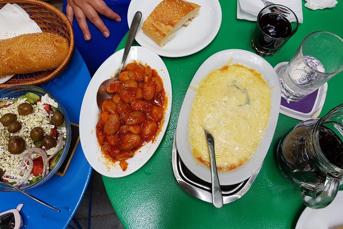 Small-Group Greek Traditional Food Tour Around Athens With Tastings - Enjoying a Meze Lunch With Wine