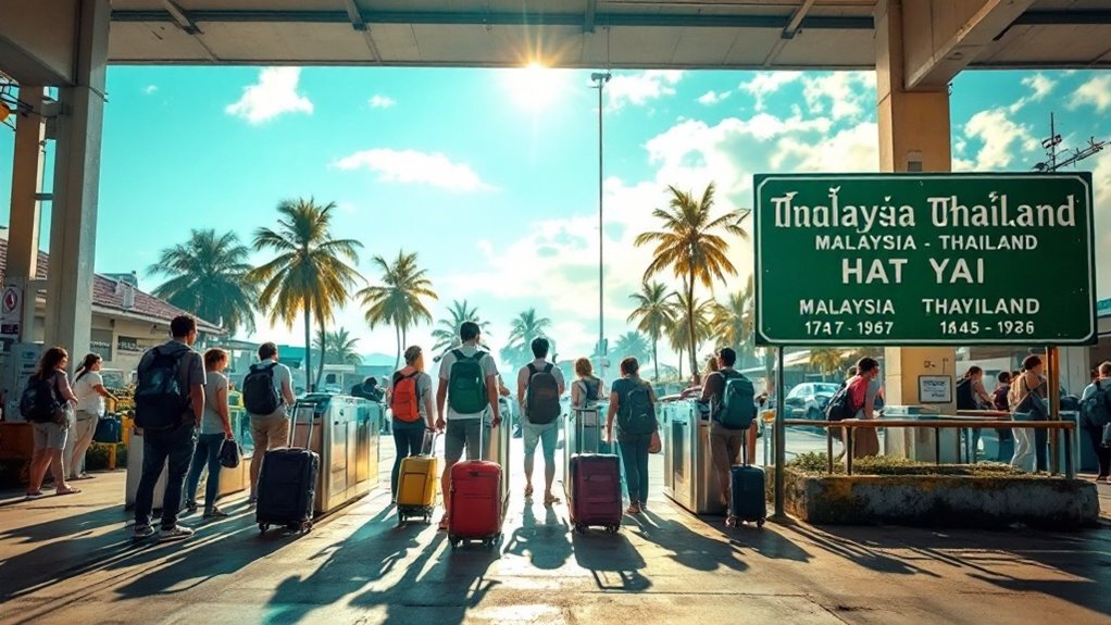 border crossing to thailand