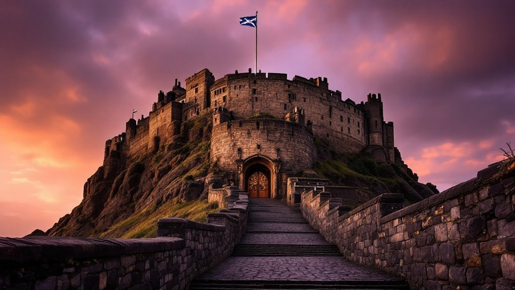 historic scottish fortress landmark