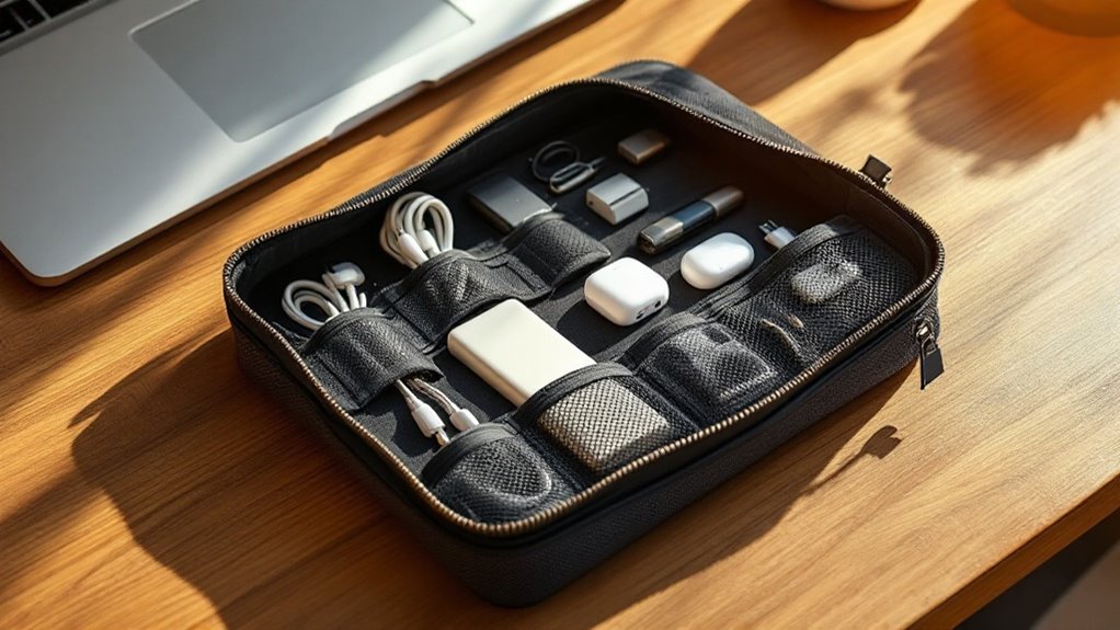 organized electronic device storage