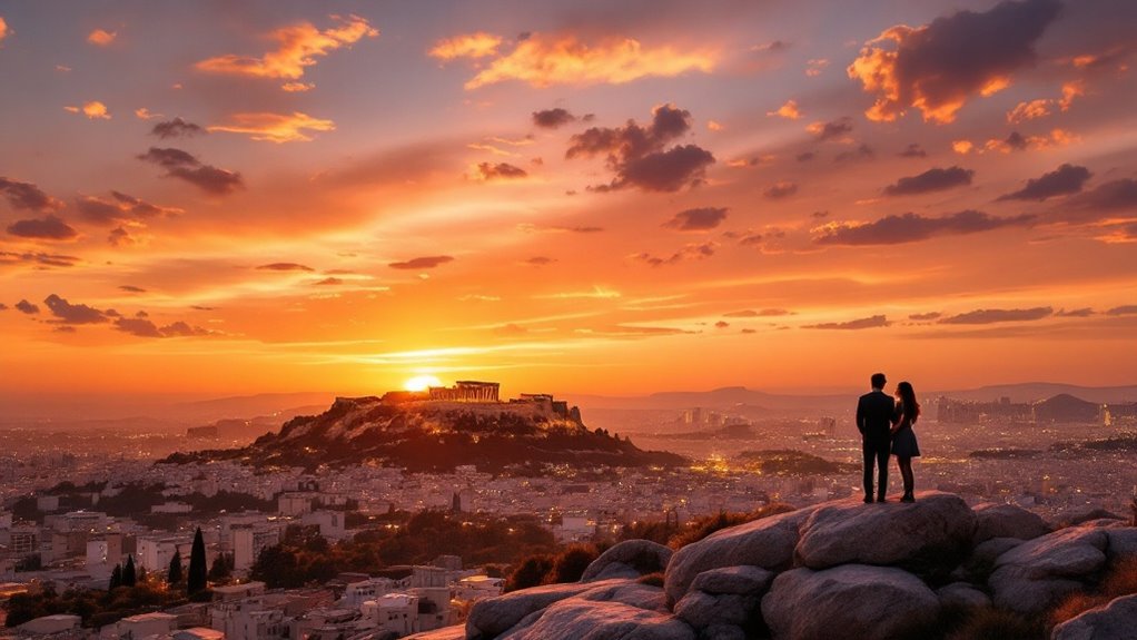 stunning sunsets at areopagus