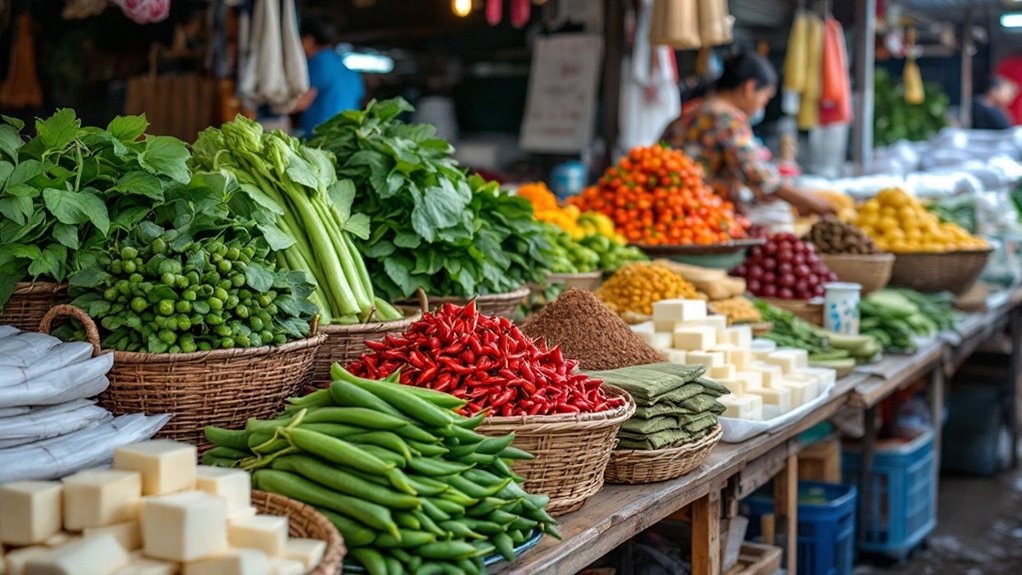 vegan choices at markets