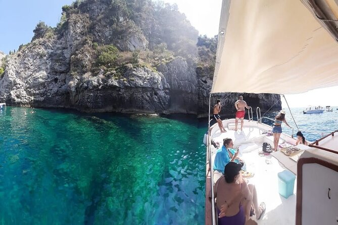 Boat Tour Giardini Naxos Taormina Isola Bella Blue Grotto - Inclusions and Amenities