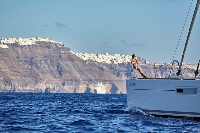 Santorini Luxury Sailing Catamaran Cruise With BBQ, Drinks and Transfer - Accessibility and Restrictions