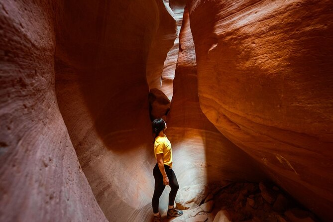 East Zion Crimson Canyon Hike & UTV Adventure - Navigating Slot Canyons