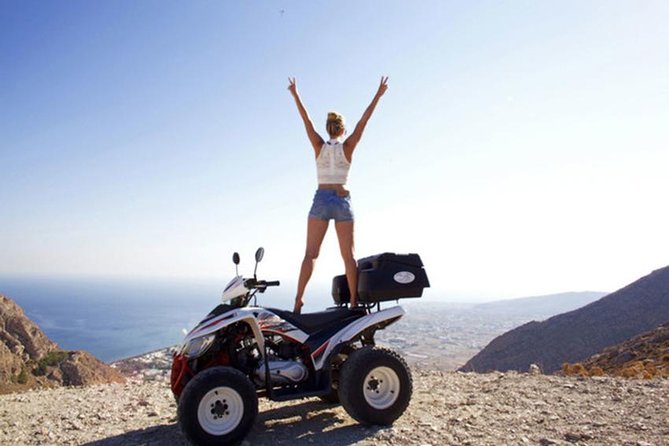 Santorini ATV-Quad Experience Tour + Transportation - Perissa Black Sand Beach