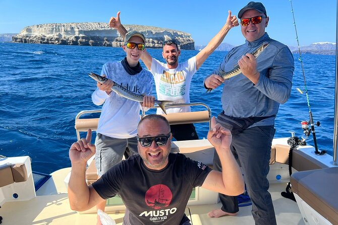 Santorini Fishing Private Cruise Boat Tour - BBQ, Snorkeling - Engaging in Fishing and Snorkeling Adventures