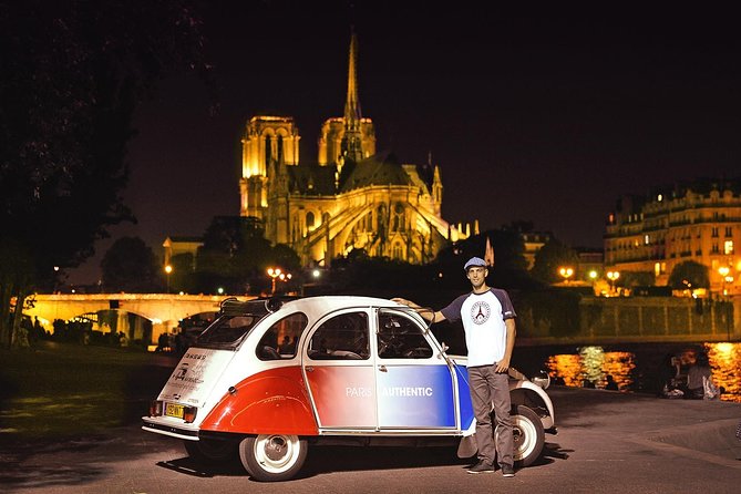 Paris and Montmartre 2CV Tour by Night With Champagne - Vintage Cars and Charm