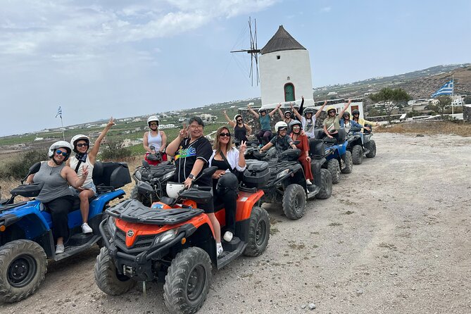 Santorini ATV-Quad Experience Tour + Transportation - Windmills of Emporio and Megalochori Village