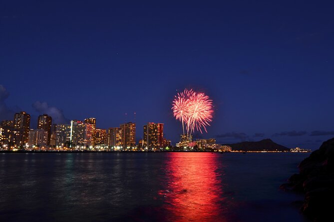 Friday Night Waikiki Fireworks Catamaran Cruise - Capturing the Fireworks Spectacle