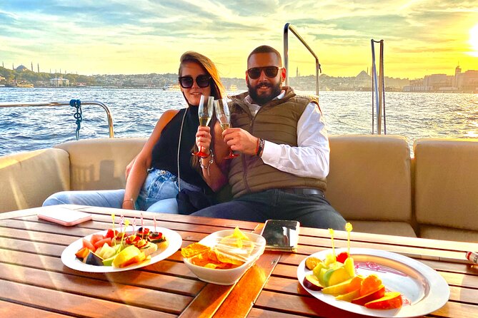 Bosphorus Sunset Luxury Yacht Cruise With Snacks and Live Guide - Tour Highlights