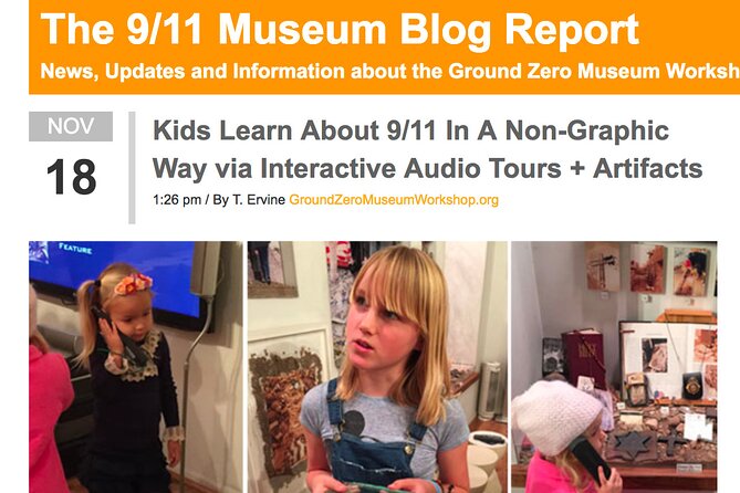 Ground Zero Museum Workshop Tour - Engaging for Families and Children