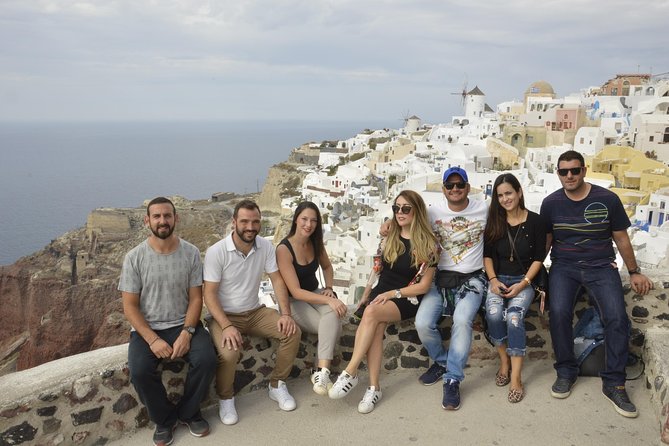 Santorini Highlights and Venetian Castles Small-Group Day Tour - Enjoying Ocean Views From Firostefani